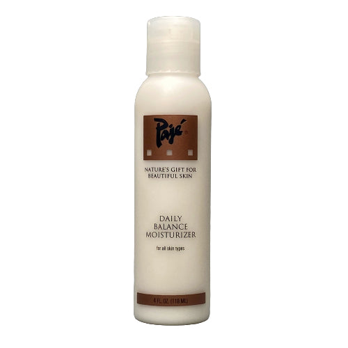 Pajé Daily Balance is a lightweight daytime moisturizer with natural ingredients and botanical extracts. This vitamin enriched emulsion penetrates quickly to balance and stabilize skin’s natural defenses. Extracts of Celery, Cucumber and Watercress help soothe and moisture-nourish environmentally stressed skin.