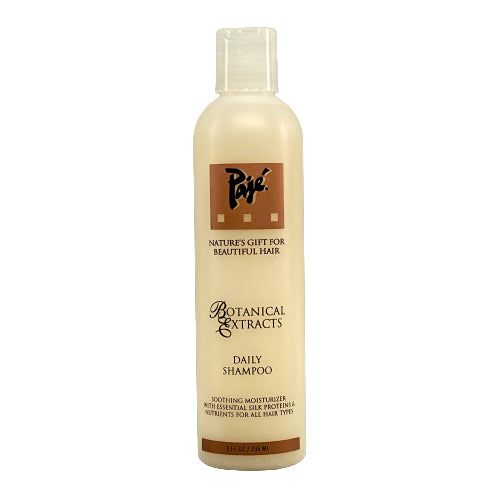 Pajé Daily Shampoo is super enriched with Silk Amino Acids that help soothe and moisturize the hair without adding weight to the hair's surface. The essential nutrients restore and re-balance the pH level of the hair leaving it smooth and stress-free with healthy luster. Your hair will be mo,re manageable, fuller and shinier with every use   