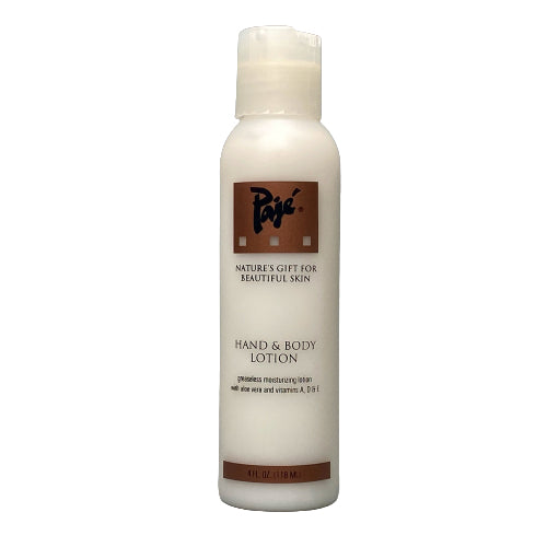 Pajé Hand & Body Lotion Leaves skin silky-soft, smooth and supple Aloe Vera Gel and vitamins A,D and E help heal skin irritations due to shaving.waxing or electrolysis. An excellent remedy for dry, stressed skin. pH Balanced.