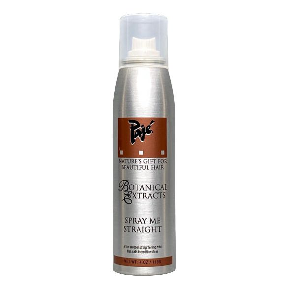 Pajé Spray Me Straight is a breakthrough in straightening products. The light, non-greasy aerosol mist will help smooth & straighten your hair without traditional agents, so your hair will never feel heavy or weighed down, leaving the hair smooth and shiny.