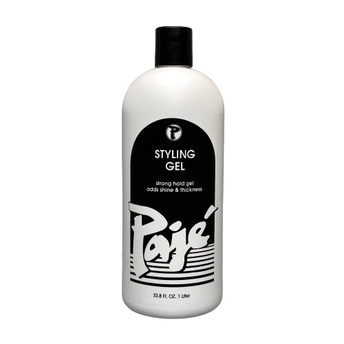 Pajé Styling Gel is a powerful setting and shaping gel. Great for scrunching and slicking hair that is hard to hold or needs a firmer look. Contains a special silicone to reduce flaking. Excellent for curl retention and bounce. Alcohol and Paraben-free. 
